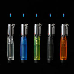 Creative Floating Flame Gas Lighter Ghost Fire Unusual Lighter Refillable Butane Nylon Visible Transom Lighter