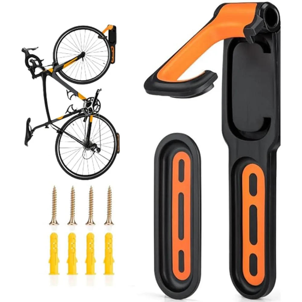 Description Picture 2 of item1PC Bicycle Wall Mount Rack Mtb Road Bike Storage Fixed Hanging Hook Bike Support Stand Bracket Holder Cycling Parking Buckle