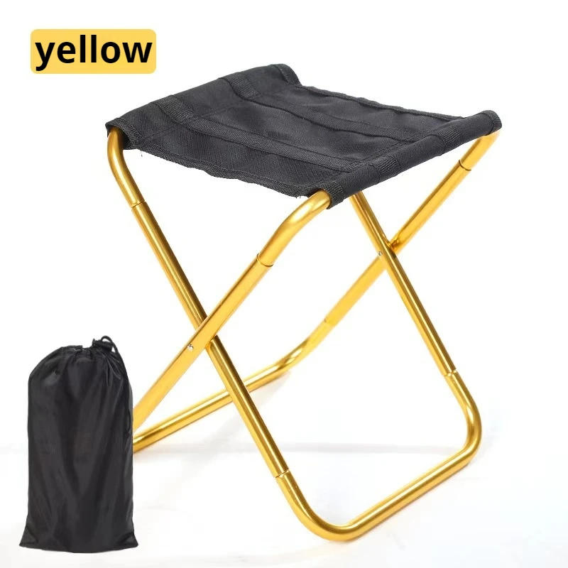 Description Picture 5 of itemOutdoor Aluminium Alloy Portable Folding Picnic Camping Stool MIni Storage Fishing Chair Ultralight Furniture
