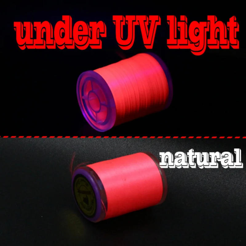 Description Picture 4 of itemFishing Tools Fluorescent Color Fly Tying Thread 150Yard 150D Tying Thread Material Durable Strong Fly Fishing Line Salmon