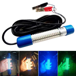 Underwater Fishing Light 50W Submersible Fishing Light 12-24V Fish Lure Bait Finder Lamp Waterproof for Squid Shrimp Krill