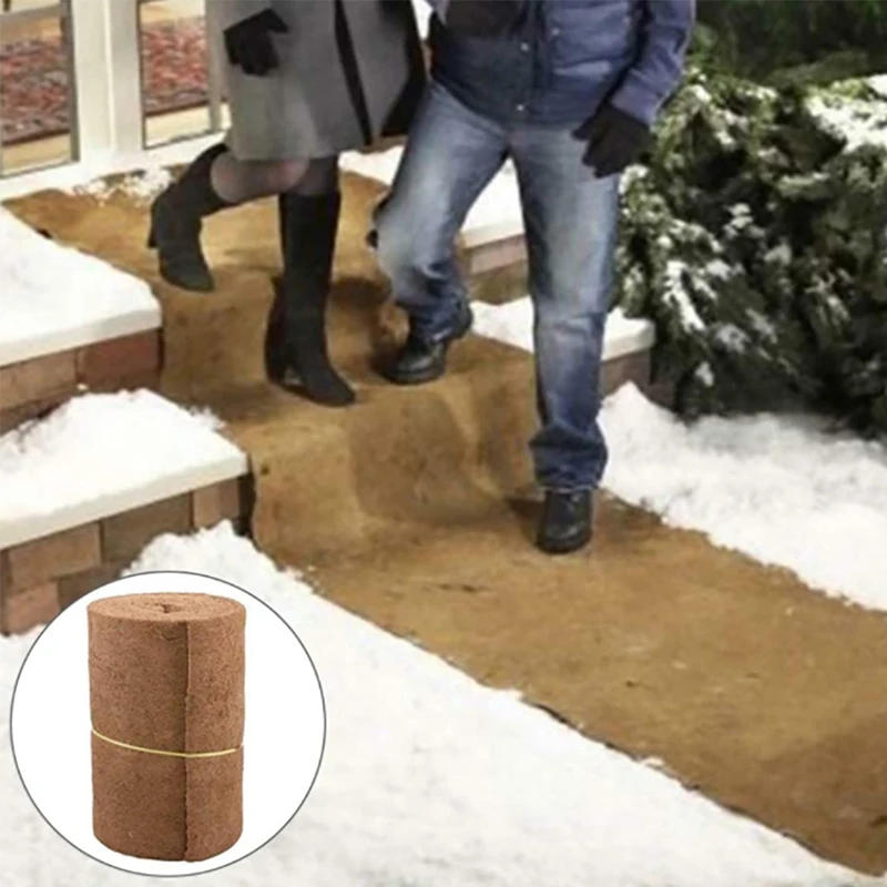 Description Picture 4 of itemNatural Coconut Palm Fiber Liner Bulk Roll Mat Carpet Flower Basket Flowerpot Wall Basket Pet Reptile Carpet Non-slip Garden Mat