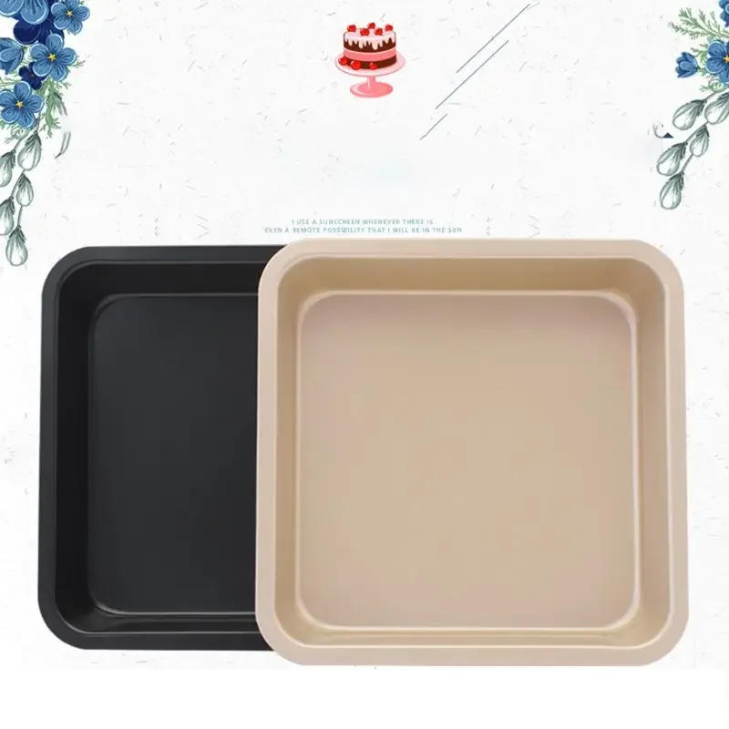 Description Picture 2 of item9inch  Non Stick Square Cake Pan Cheese Cookie Bread Pizza Baking Tray Bakeware Tool  Rectangle Cake Pans