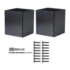 Column Protect Cover Adjustable Stainless Steel Post Protector for Mailboxes Fences Fits 3.3-6