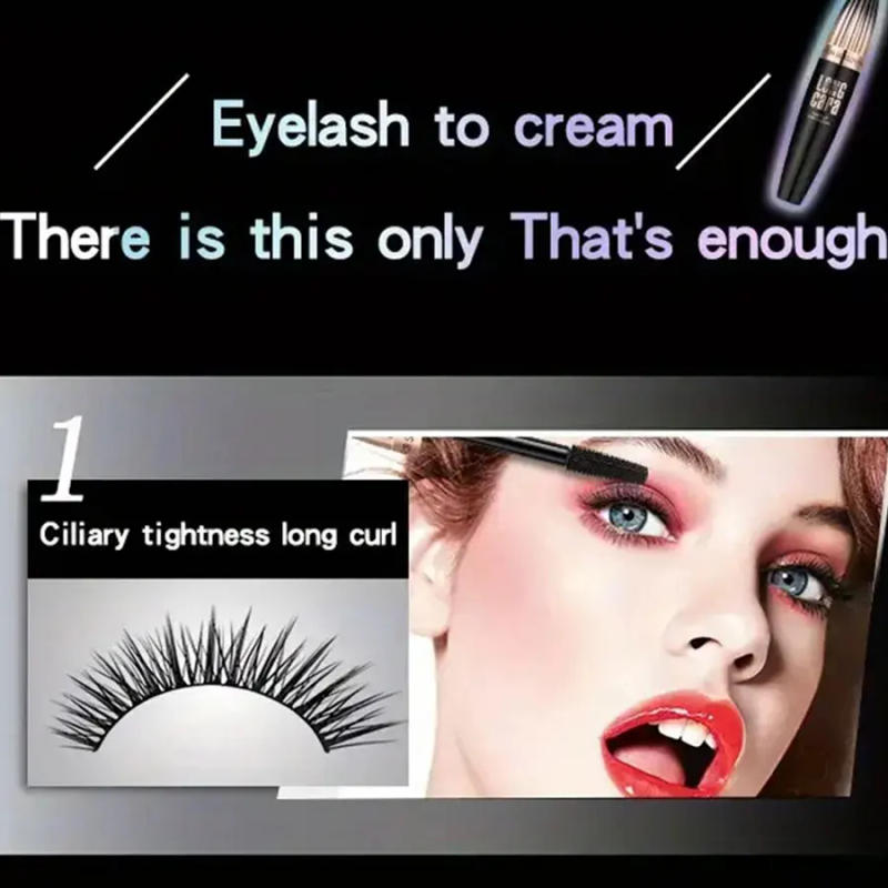 Description Picture 2 of itemWaterproof 4D Mascara Thick Long Smudge-proof Plump Encrypted Long-lasting Curling Large Eye Makeup, Makeup Tools