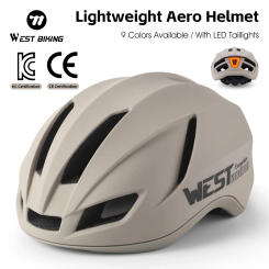 WEST BIKING Ultralight Cycling Helmet Integrated Molding Men Women Bicycle Helmet Adjustable MTB Road Bike Safety Cap Sport Gear