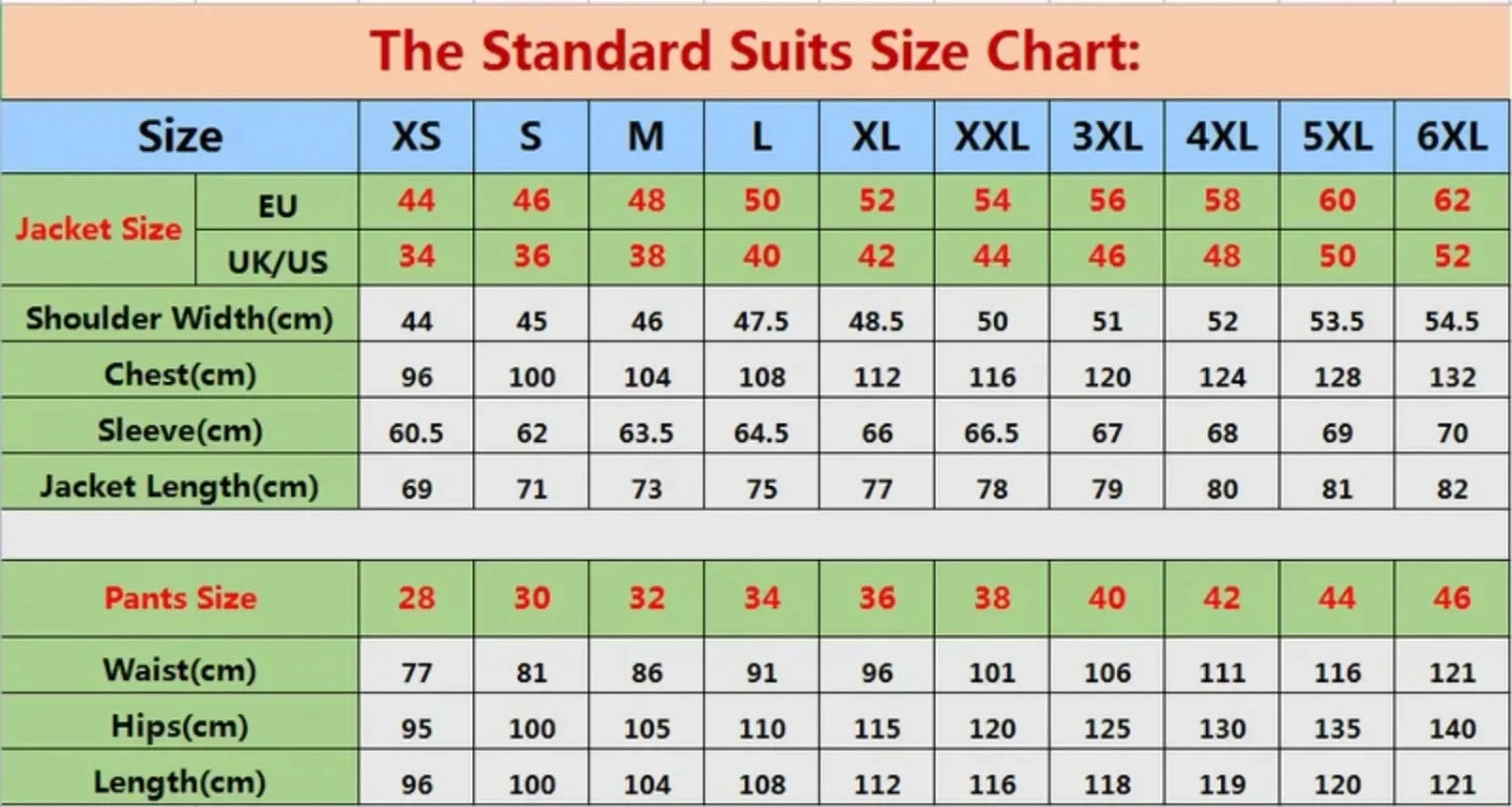 Description Picture 2 of itemTailor Made 3 Pieces Men Suits For Wedding Slim Fit Elegant Classic Formal Groom Wear Suits Blazer+Vest+Pants Terno Masculino