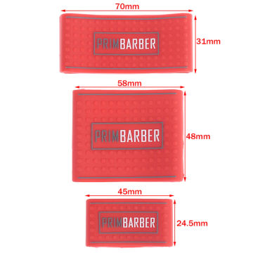 3Pcs/set Barber Clipper Grip Bands Silicone Non-slip Sleeve 3 Sizes Hair Trimmer Anti-slip Ring