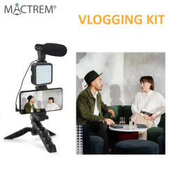 MACTREM VLOG Video Dedicated Artifact Mobile Live Streaming Camera Holder Tripod Beauty Fill Light Microphone Internet Celebrity