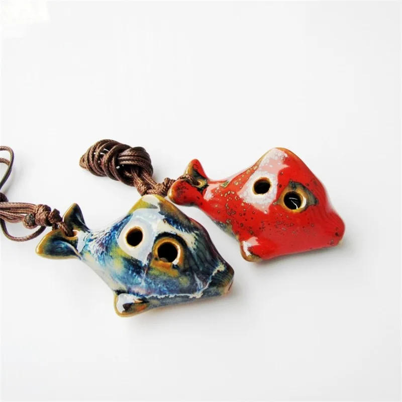 Description Picture 6 of item6 Hole Alto Ocarina Cartoon Tortoise Wind Orff Musical Instrument Flute Ceramic Flauta With Lanyard For Childen Student Beginner