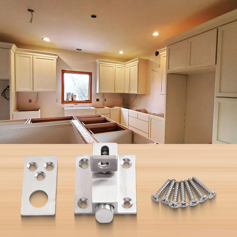 Description Picture 3 of itemStainless Steel Spring Latch Lock Anti-theft Latch Automatic Latch Door Bolt Lock Automatic Door Latch Home Window Gate Security