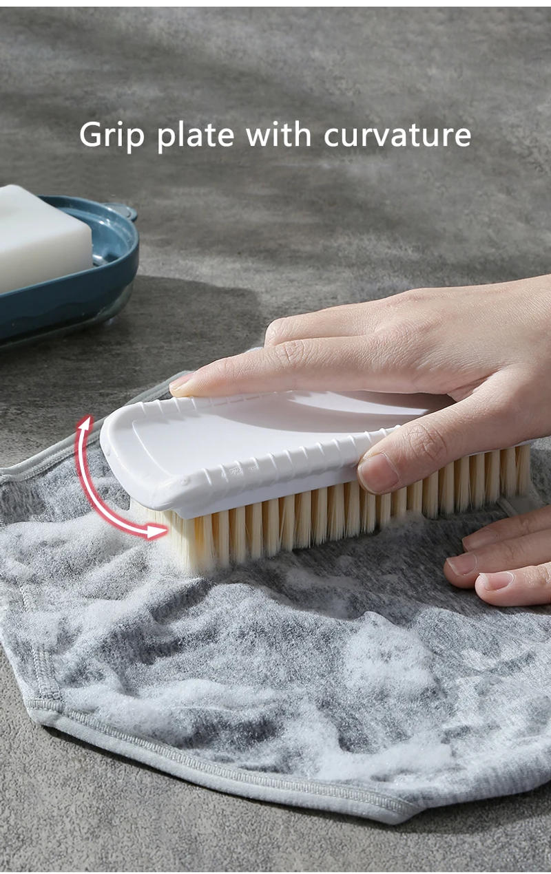 Description Picture 5 of itemLaundry Brush Clothing Cleaning Tools Not Damaging Clothes Anti Slip Grip Soft Hard Bristled Brushes Clothes Scrubbing Brush