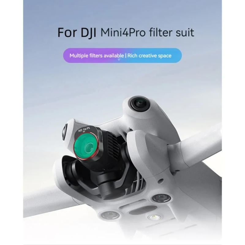Description Picture 2 of item6 Pcs For DJI Mini 4 Pro Drone Rotary Filter Films Kit ND8/16/32/64/128PL CPL Filters Six-piece Set Drone Accessories Lens Parts