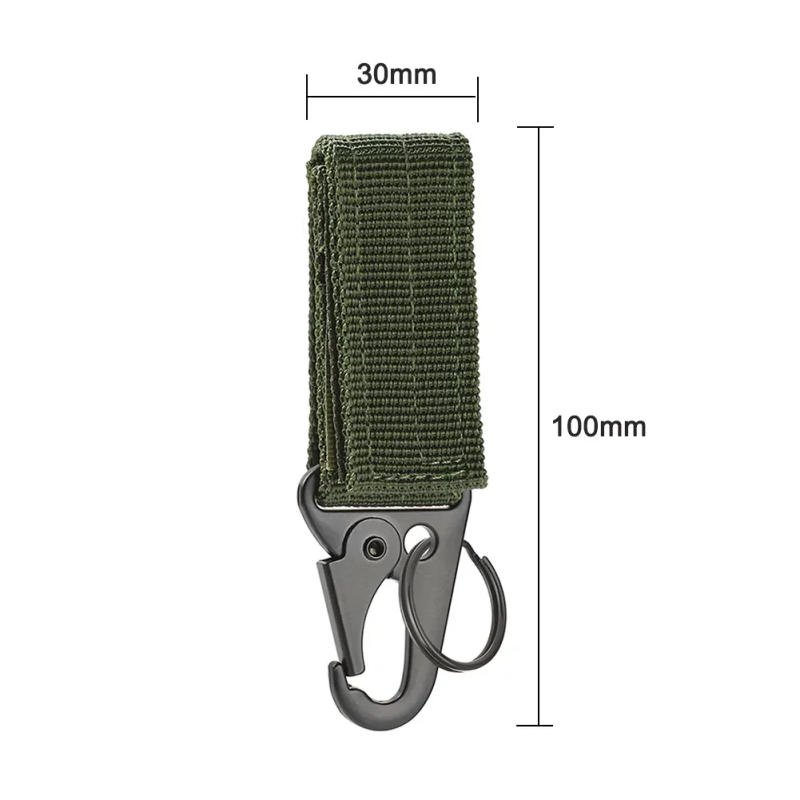 Description Picture 2 of itemOutdoor Multifunction Tactical Hanging Buckles Nylon Webbing Belt Triangle Buckle Climbing Tool Accessory Carabiner Keychain 1pc