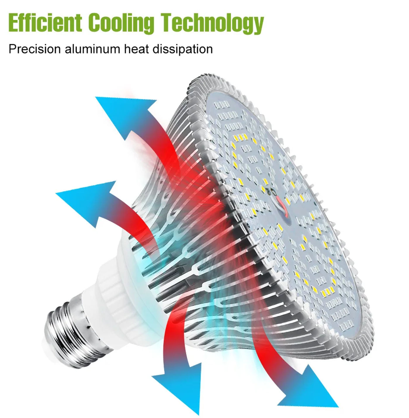Description Picture 5 of item150W E27 LED Plant Grow Light Bulb Full Spectrum E14 Vegetable Seedlings Flowering Fruiting Cultivation Hydroponics Growing Lamp