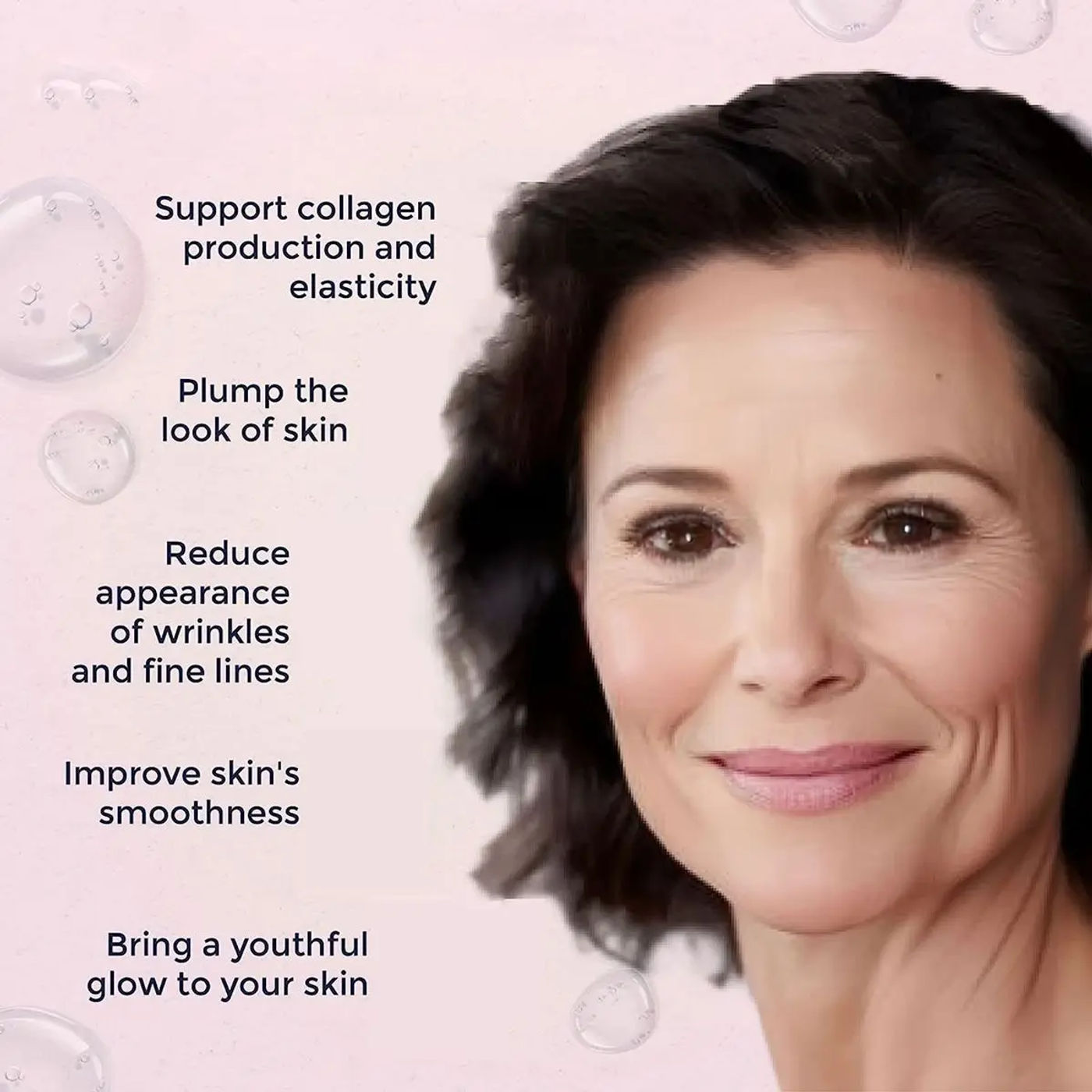 Description Picture 4 of itemFacial Serum Vitamin C Liquid Serum Anti-Aging Whitening VC Serum Oil Hyaluronic Acid Face Serum Anti-Wrinkle Skin Care Serum