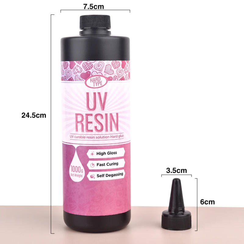 Description Picture 5 of item500/1000g UV Resin Glue Ultraviolet Curing Transparent Epoxy Resin UV Glue DIY Resin Jewelry Making Supplies UV Glue Adhesive