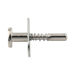 Plunger Latches 6.5x45mm/0.26x1.77inch Steel Spring-Loaded Bolt Plunger Spring Latch Cabinet Hinges Hardware Accessories