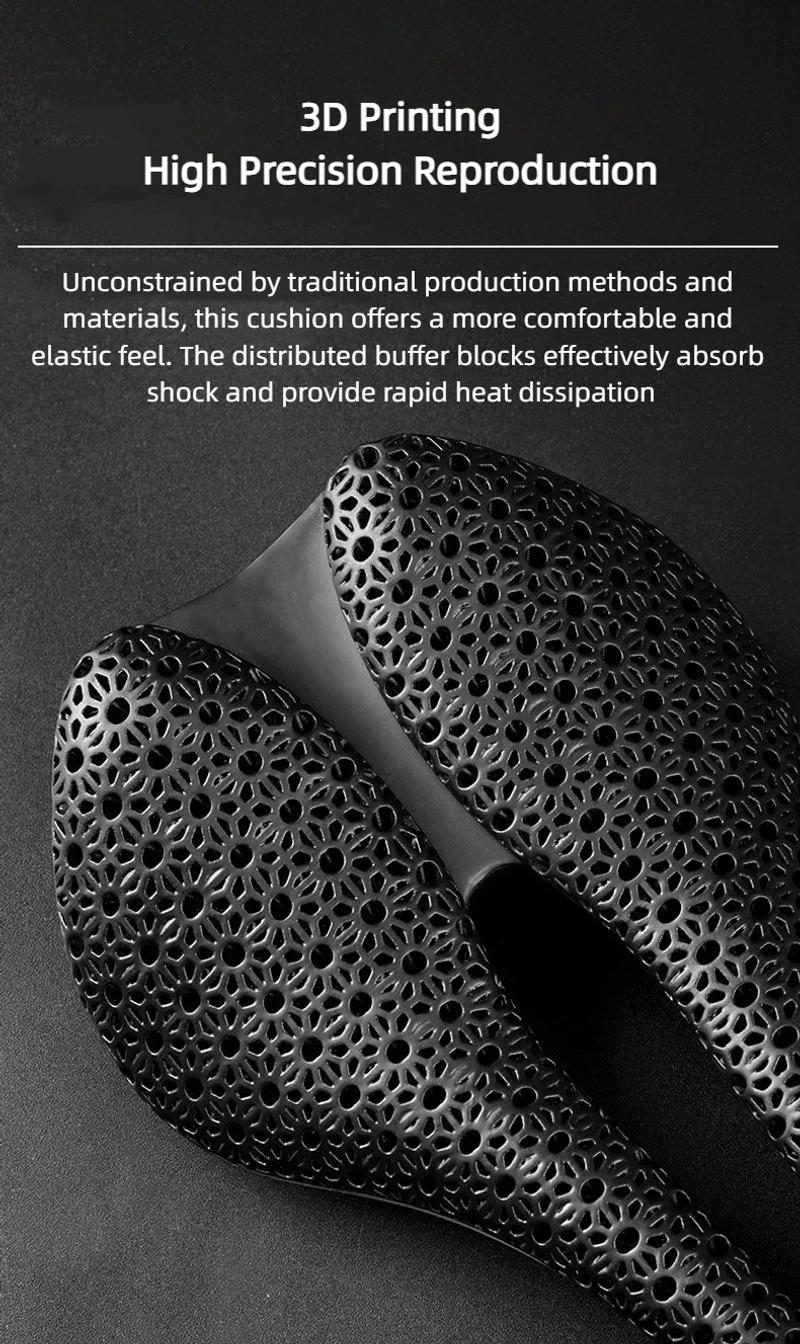 Description Picture 4 of item3D Printed Bicycle Saddle Lightweight Carbon Fiber Bicycle Seat Hollow Breathable Bicycle Racing Saddle For Road Bike MTB