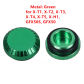 Metal Green PC Cap