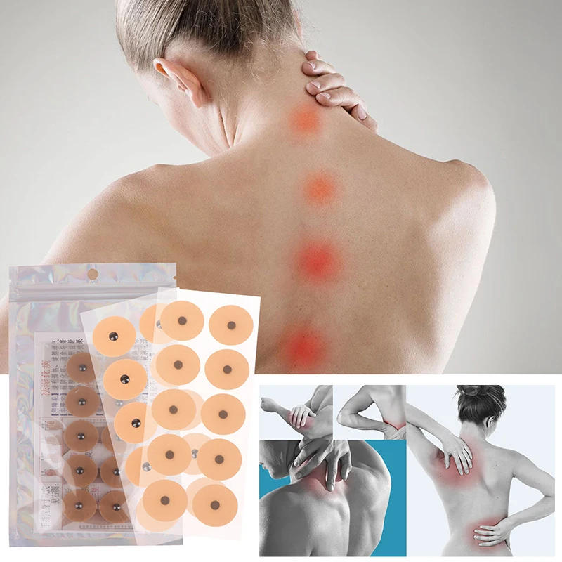 Description Picture 3 of item20 Sheet Acupuncture Magnetic Beads Sticky Ear Massage Patch Auricular Plaster Therapy Acupoint Sticking Plaster