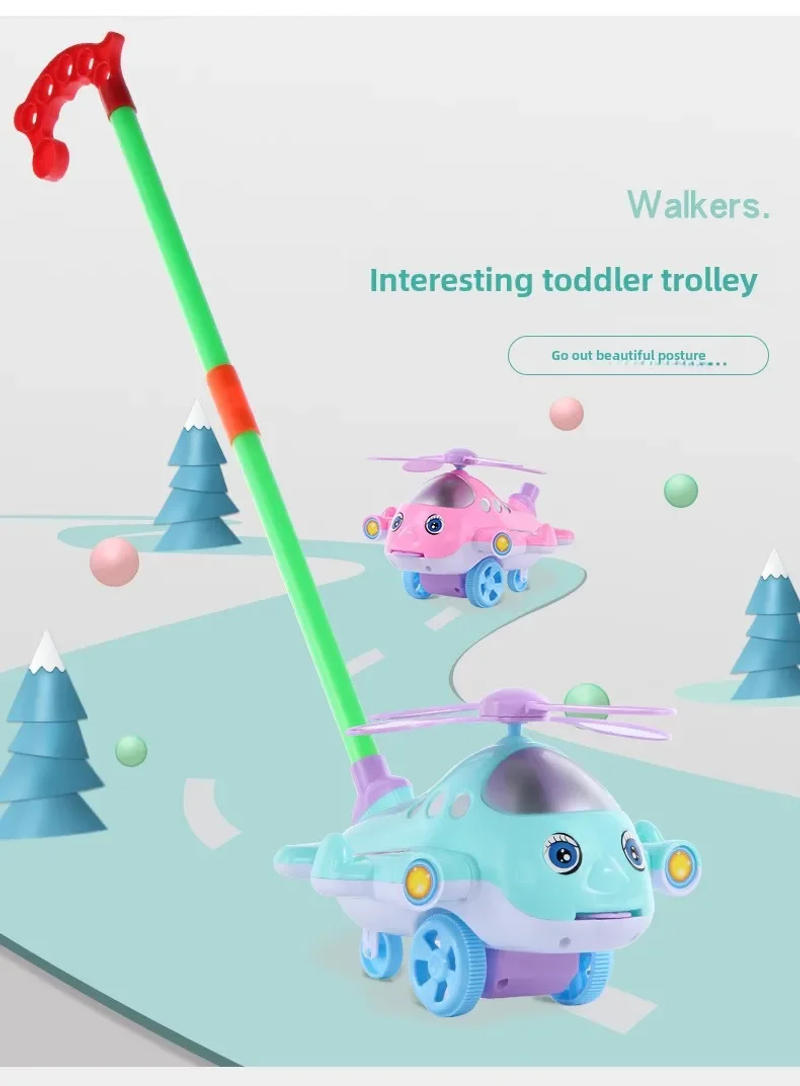 Description Picture 3 of itemBaby Cartoon Airplane Toy Walker Toddler Educational Stroller Suitable for Newborns To Learn Walking and Crawling Skills