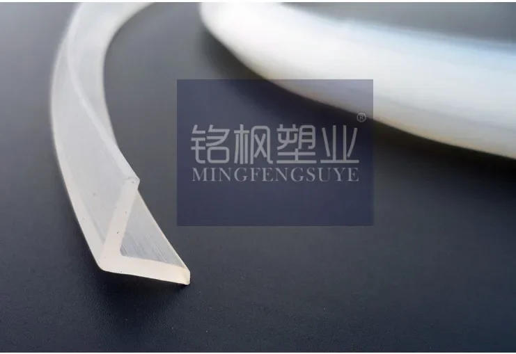 Description Picture 4 of itemGlass Angle Corner Protecor Collision Avoidance Gasket Silicone Sealing Strip Bar 16mm x 12mm 2mm 1m Transparent