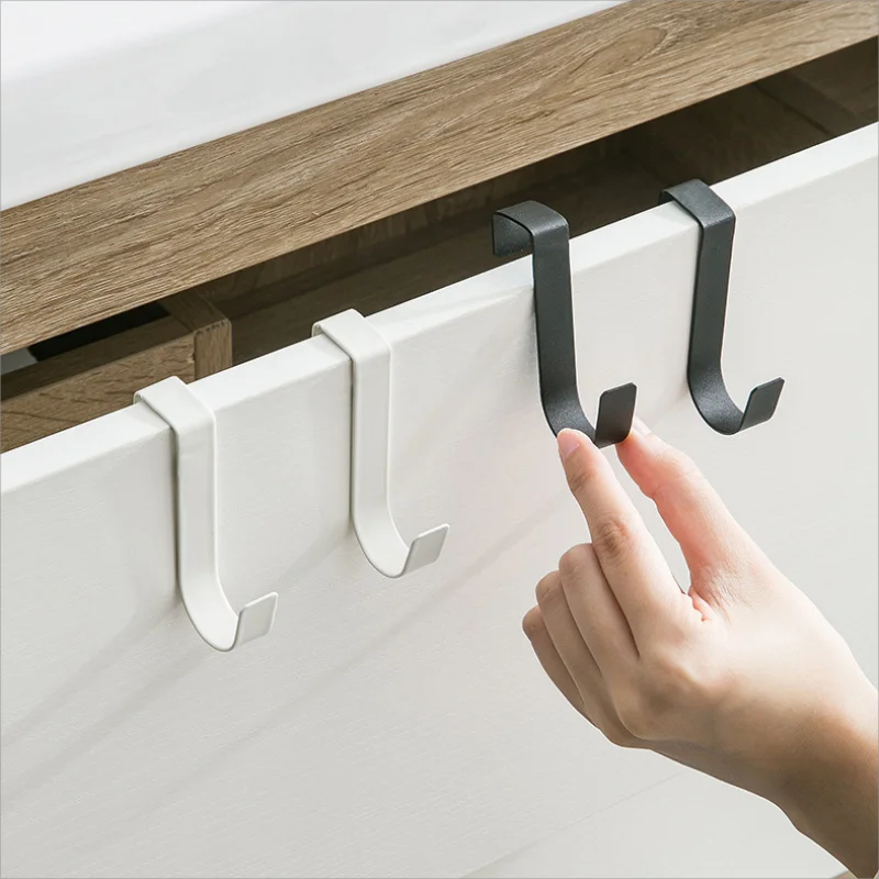 Description Picture 4 of item2/5Pcs Multi-Purpose S-Hooks Kitchen Cabinet Door Back Hook Hanging Rack Clothes Hat Towel Hanger Storage Hook Home Accessories