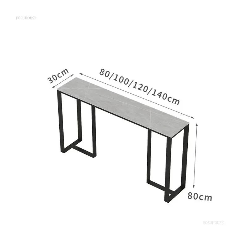 Description Picture 2 of itemItalian Console Tables Minimalist Corridor Decoration Entryway Tables Home Furniture Living Room Luxury End View Table k