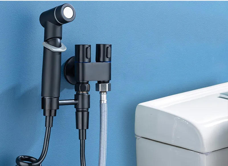 Description Picture 2 of itemWall Mounted Toilet bidet sprayer set Brass Double Use Bidet faucet Bathroom sprayer shower bidet faucet High Pressure gun