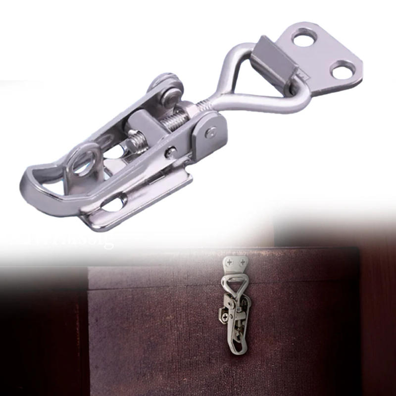 Description Picture 6 of itemBoxes Lever Handle Lock Hasp Toggle Latch Catch Adjustable Toggle Clamp Sliding Door Luggage Lock Hasp Furniture Hardware