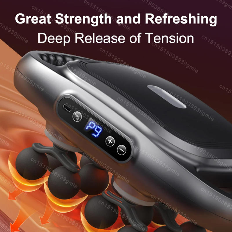Description Picture 3 of itemRed Light Fascial Massage Gun Vibration Massager Deep Tissue Massage Fascia Gun Shoulder Neck Back Muscle Massager Fitness Tool
