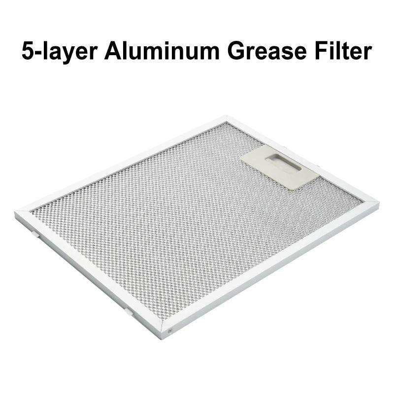 Description Picture 5 of itemSilver Kitchen Cooker Hood Filters Metal Mesh Extractor Vent Filter 300 X 240 X 9mm Hoods Oil Filter Range Hood Grease Part