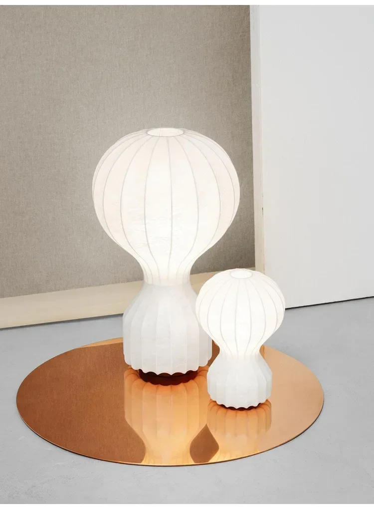 Description Picture 3 of itemNovelty Floor Lamp Nordic Designer Silk Lamp for Bar Living  Study Decor Indoor Home Hot Air Bedroom Bedside торшер напольный