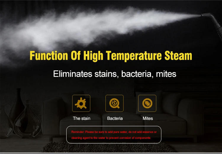 Description Picture 5 of itemHigh Steam Cleaner Kill Mites Disinfector Home Kitchen 2000W  Electric Steam Cleaner for Stain Removal, formaldehyde, Floor, car