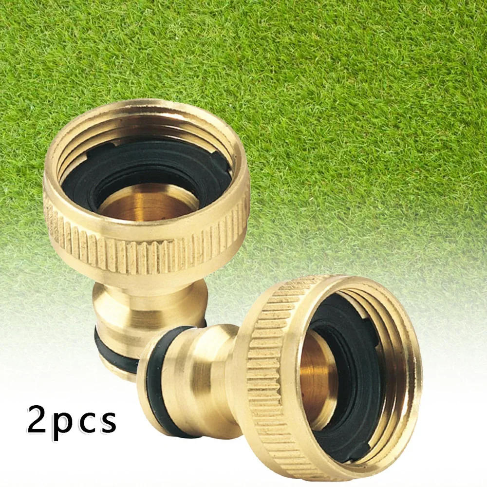 Description Picture 3 of itemALLGOOD 2pcs Fitting 3/4 To 1/2 INCH Thread Quick Connector Brass Garden Irrigation Faucet Hose Tap Nozzle Adapter Water Gun Joi