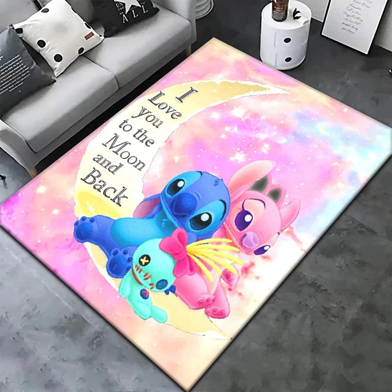 Description Picture 2 of itemStitch Cartoon Carpet Rug for Living Room Bedroom Decoration Picnic Camp Kitchen Carpet Crawling Carpet Decoration