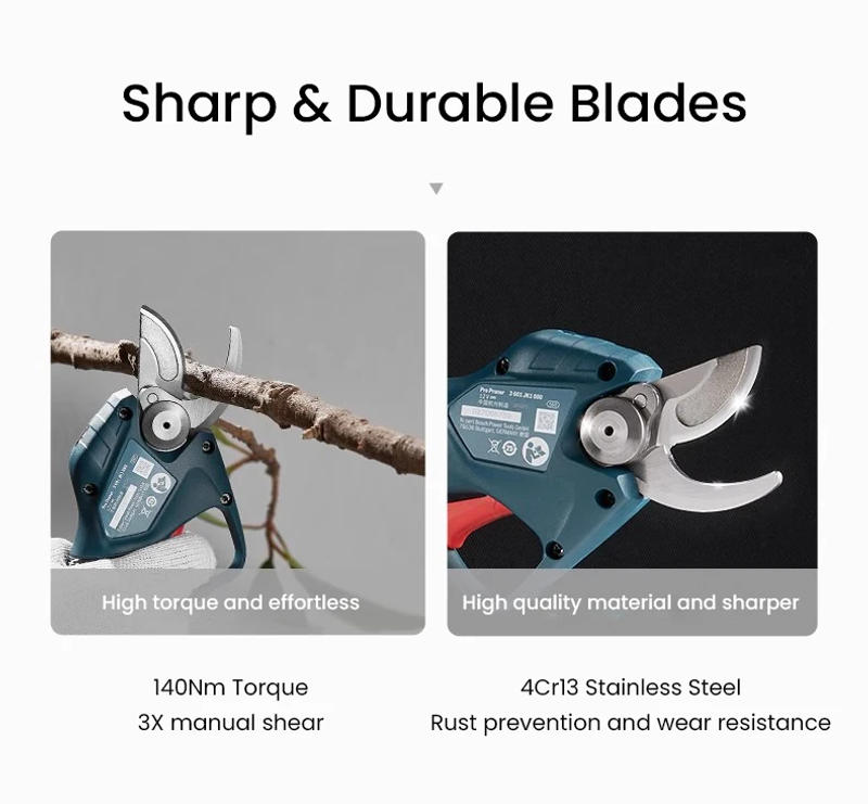 Description Picture 6 of itemBosch Pro Pruner Electric Shear 12V Cordless Household Pruning Branch Cutting Scissors Garden Power Tools Hedge Trimmer