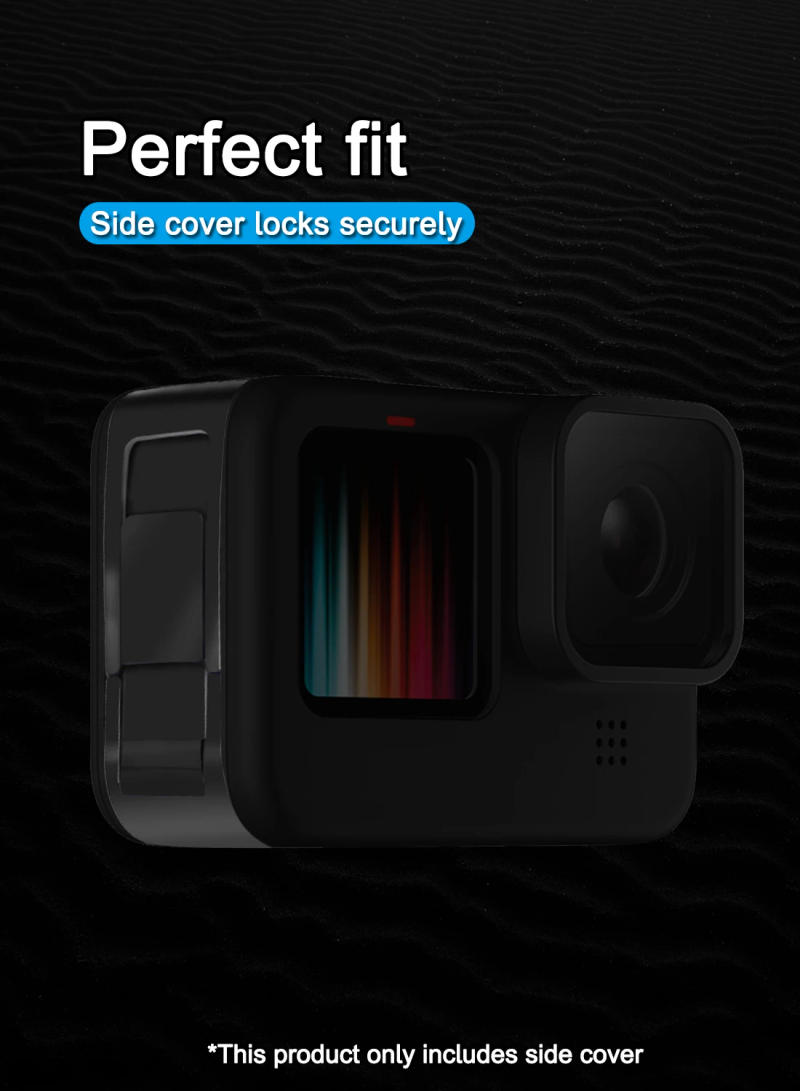 Description Picture 5 of itemBattery Side Cover Lid For GoPro 13/12/11 /10/ 9 /8 Aluminum /Plastic Easy Removable Type-C Charging Cover Port For GoPro Camera