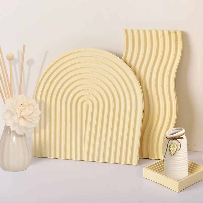 Description Picture 3 of itemU Shape Tray Silicone Mold DIY Gypsum Concrete Cement Arch Coaster Resin Craft Molds Home Decor Making Storage Dish Art Orament