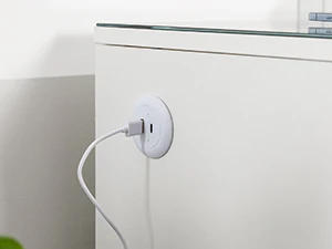 Description Picture 6 of itemNightstand Wireless Charging Station & USB Type C Ports, Minimalist Night Stand with LED Light 3 Colors & Adjustable Brightness