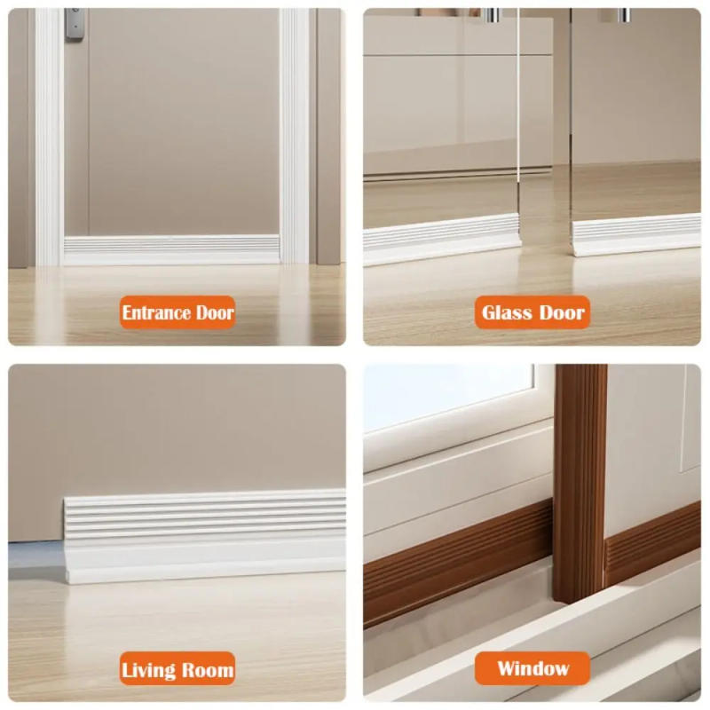 Description Picture 3 of itemSoundproof Door Bottom Sealing Strip Insect Prevention Self-adhesive Door Draft Stopper PVC 100cm Weather Stripping Bedroom