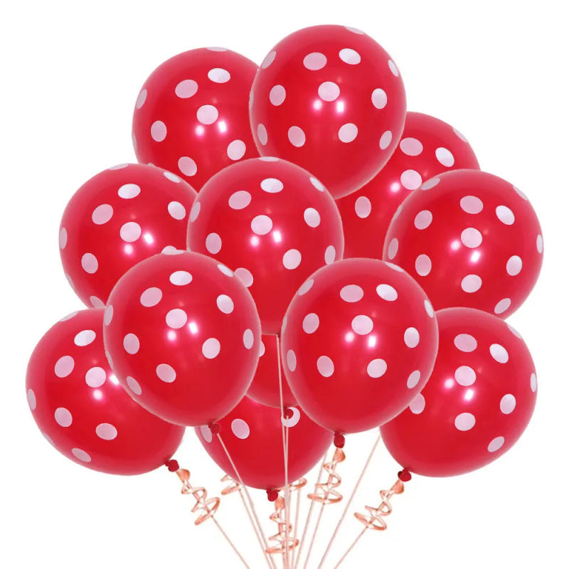 Description Picture 5 of item10/20/30Pcs Multicolor 12inch Polka Dot Latex Balloons Blue Pink Wave Point Helium Ball Wedding Baby Shower Birthday Party Decor