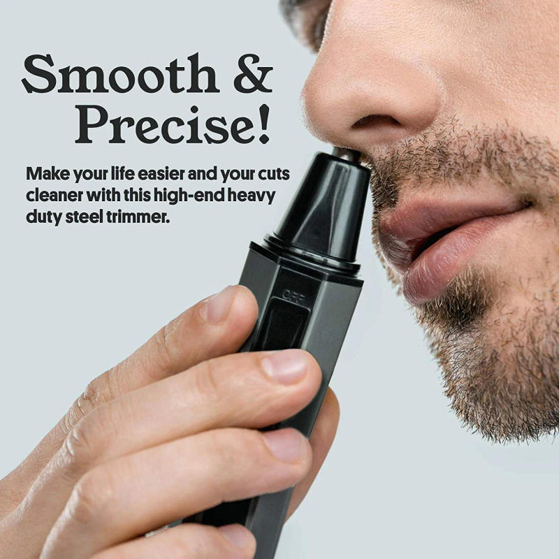 Description Picture 2 of itemRESUXI NIKAI Men's Ear And Nose Hair Trimmer 2 In 1 Multifunction Corner Knife Electric Eyebrow Trimmer With LED Light