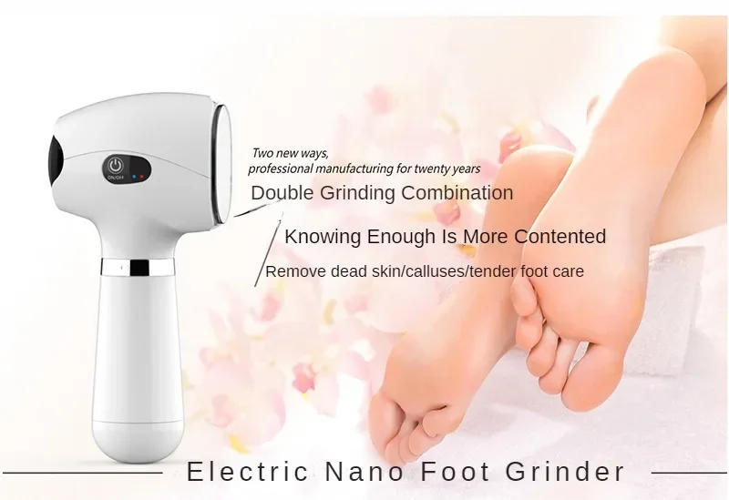 Description Picture 4 of itemPortable Electric Foot Grinder Heel Exfoliation Pedicure Tool Peel Callus Remover 3 Speed Exfoliator Foot Dead Skin Removal