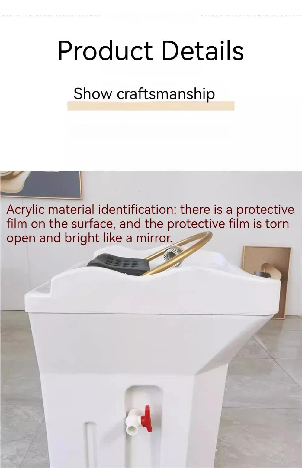 Description Picture 5 of itemJapanese Head Spa Shampoo Chair Hair Bed Salon Equipment Furniture Salon Chairs Salon Chair for Hair Stylist Sillas Wash