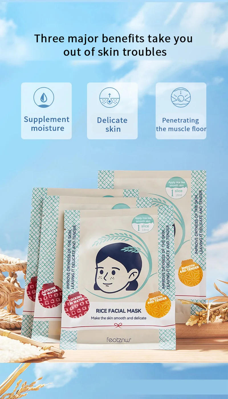 Description Picture 2 of itemFadinne Rice Mask — Hydrating, Moisturizing, and Water-Locking Formula for Soft and Supple Skin