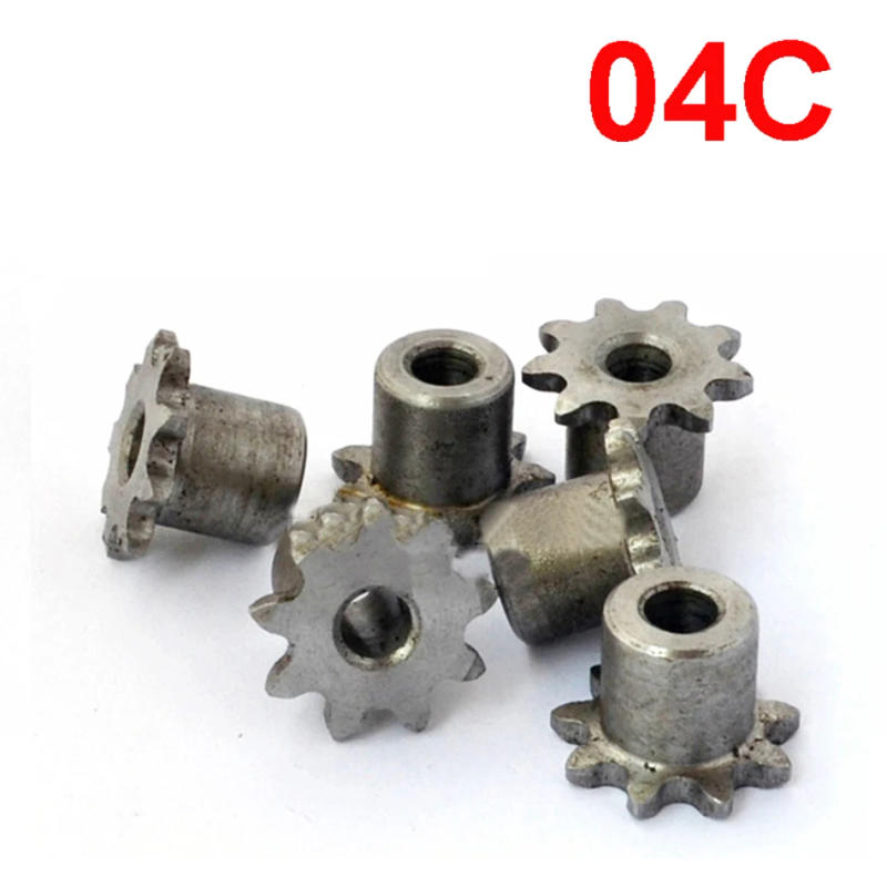 Description Picture 3 of item1Pcs 04C 9T-24T Sprocket Wheel Industrial Chain Gear Pitch 6.35mm 45 Steel Suitable For 04C Roller Chain