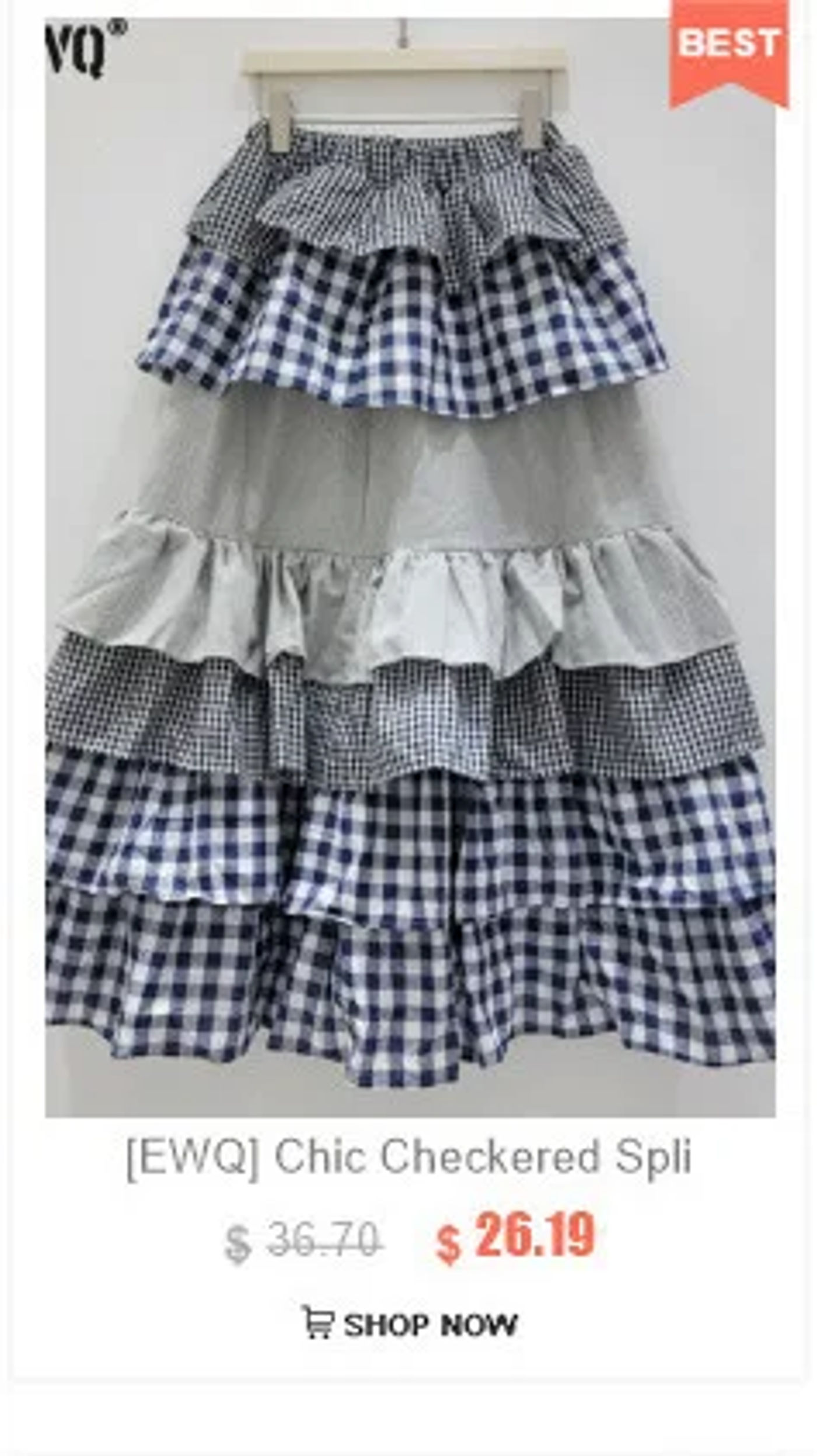 Description Picture 6 of item[EWQ] French Turn-down Single Breasted Cardigan Temperament All-match Slimming Skirt Knitted Two Piece Set 2025 Spring 16O4001