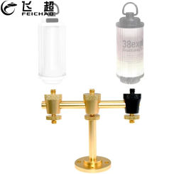 Aluminum Alloy Camping Desktop Light Stand Stable Outdoor Lantern Support Holder Lamp Pole Bracket DIY Kit with D40mm/D70mm Base